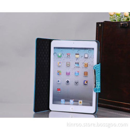 Easel case for iPad mini 1 and 2, made of croco finish PU